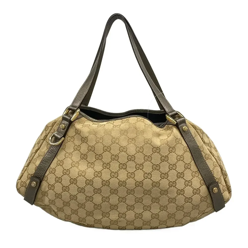 Gucci GG Pattern, Abbey Tote Bag 130736 Beige Gold Jacquard Leather